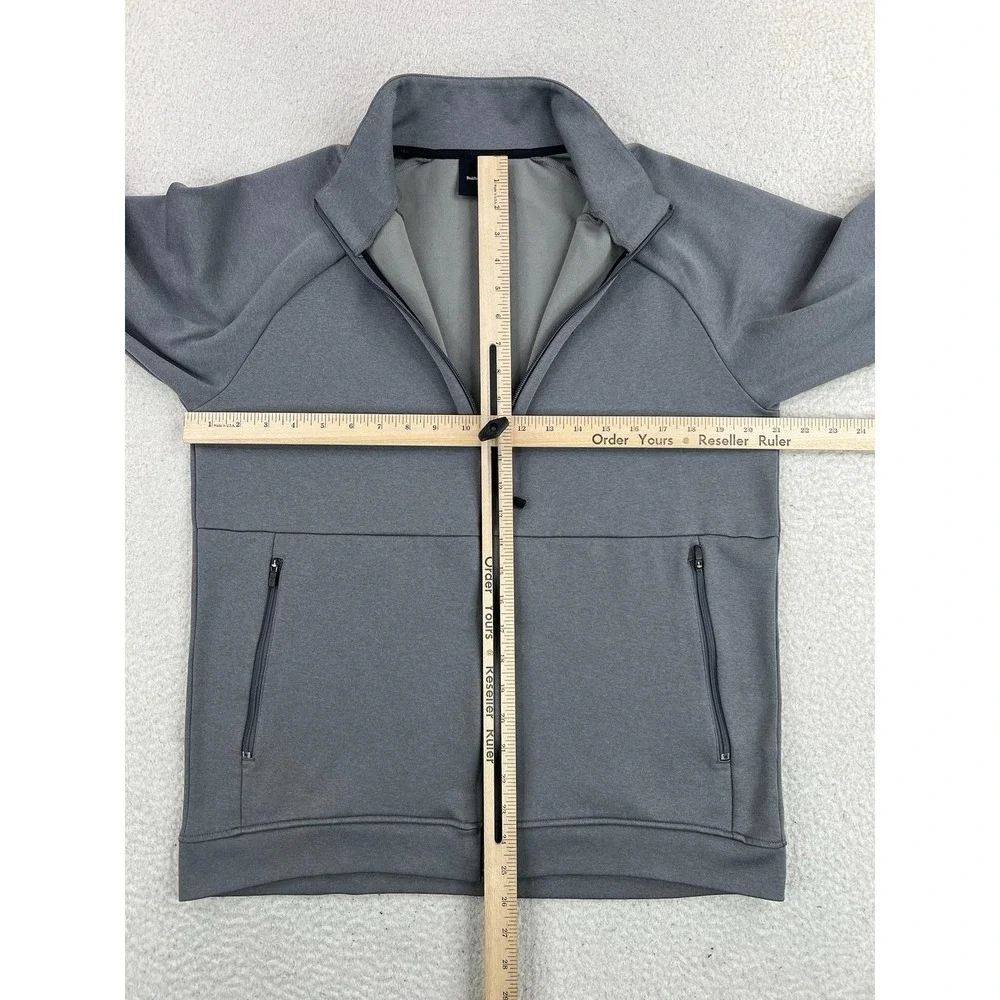 Peak Performance Jacket Mens Large Gray Pulse Zip Track Full Zip Performance
